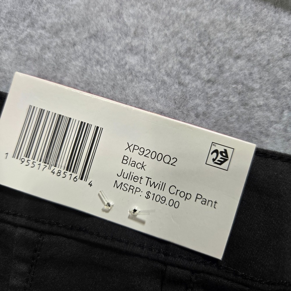 NWT SANCTUARY High Rise Women's Twill Wide-Leg Ankle Cropped Black Pants - Picture 12 of 16